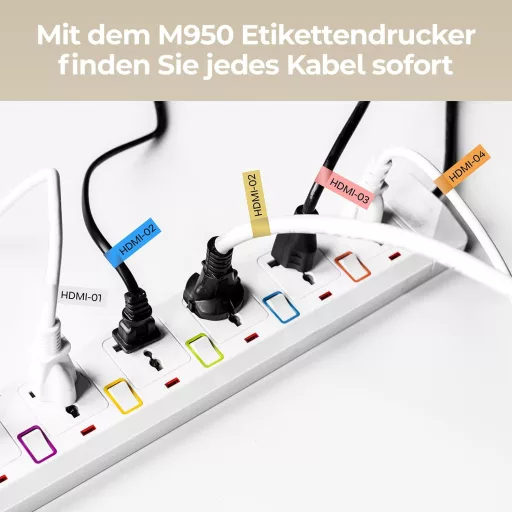 Goknu M950 Bluetooth címkenyomtató QWERTZ billentyűzettel és LCD kijelzővel