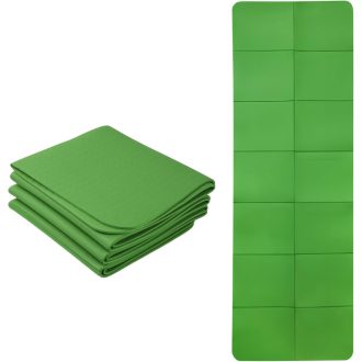   Ehuihuan Skladacia TPE podložka na jogu - Prenosná podložka na cvičenie s taškou, protišmyková podložka na cvičenie doma aj na cestách, 183x61x0