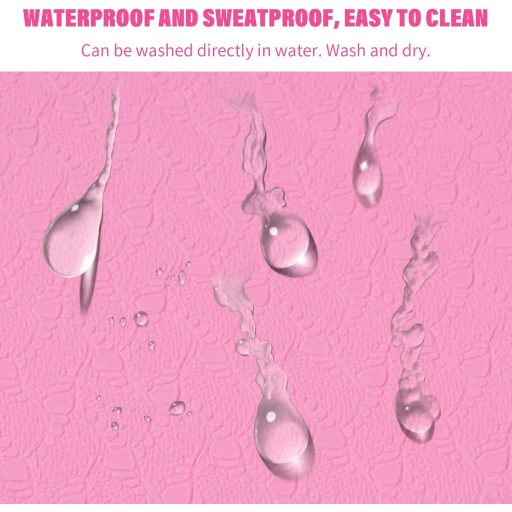 Ehuihuan Skladacia TPE podložka na jogu - Prenosná podložka na cvičenie s taškou, protišmyková podložka na cvičenie doma aj na cestách, 183x61x0