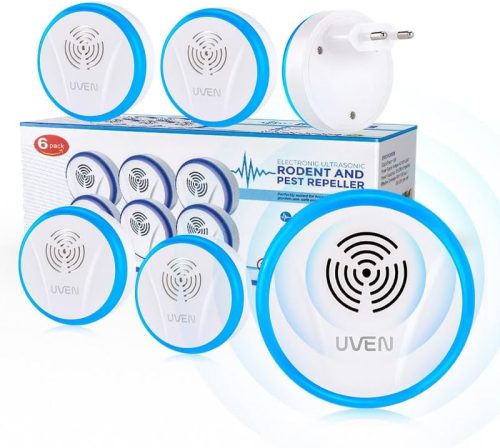 bubbacare Ultrahangos Rovarriasztó Szett 6db - Elektromos Kártevőűző Egerek, Szúnyogok, Pókok, Csótányok Ellen - Energiatakarékos Otthoni Vé