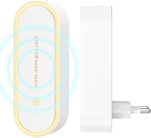 bubbacare Ultrahangos Rovarriasztó 2db - LED Éjszakai Fény, Elektromos Kártevőűző Szúnyog, Egér, Pók Ellen, 1200m² Hatótávolság, Fehér