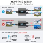 VEDINDUST 8K 4K HDMI Elosztó 1:2 - Xbox, PS5 Kompatibilis