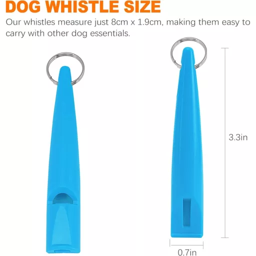 OioTuyi Professzionális Kutya Sípfújó Fekete-Kék Ultrahangos Kiképzéshez Szíjjal