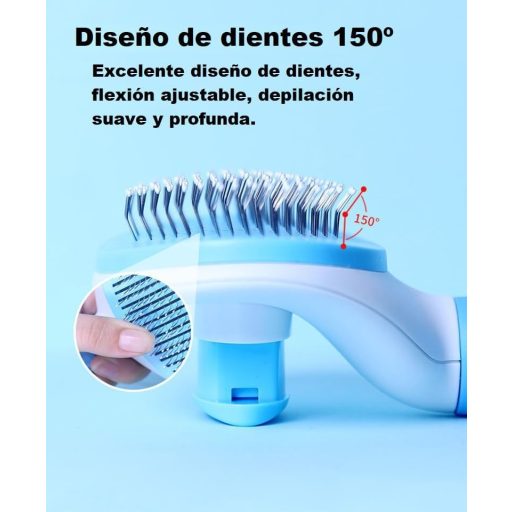 Öntisztító Slicker Brush Fésű – A legjobb kisállat macska kutyaápolás, hosszú, rövid szőr – laza aljszőrzet kihullása kusza szőr eltávolítja eszköz – rózsaszín