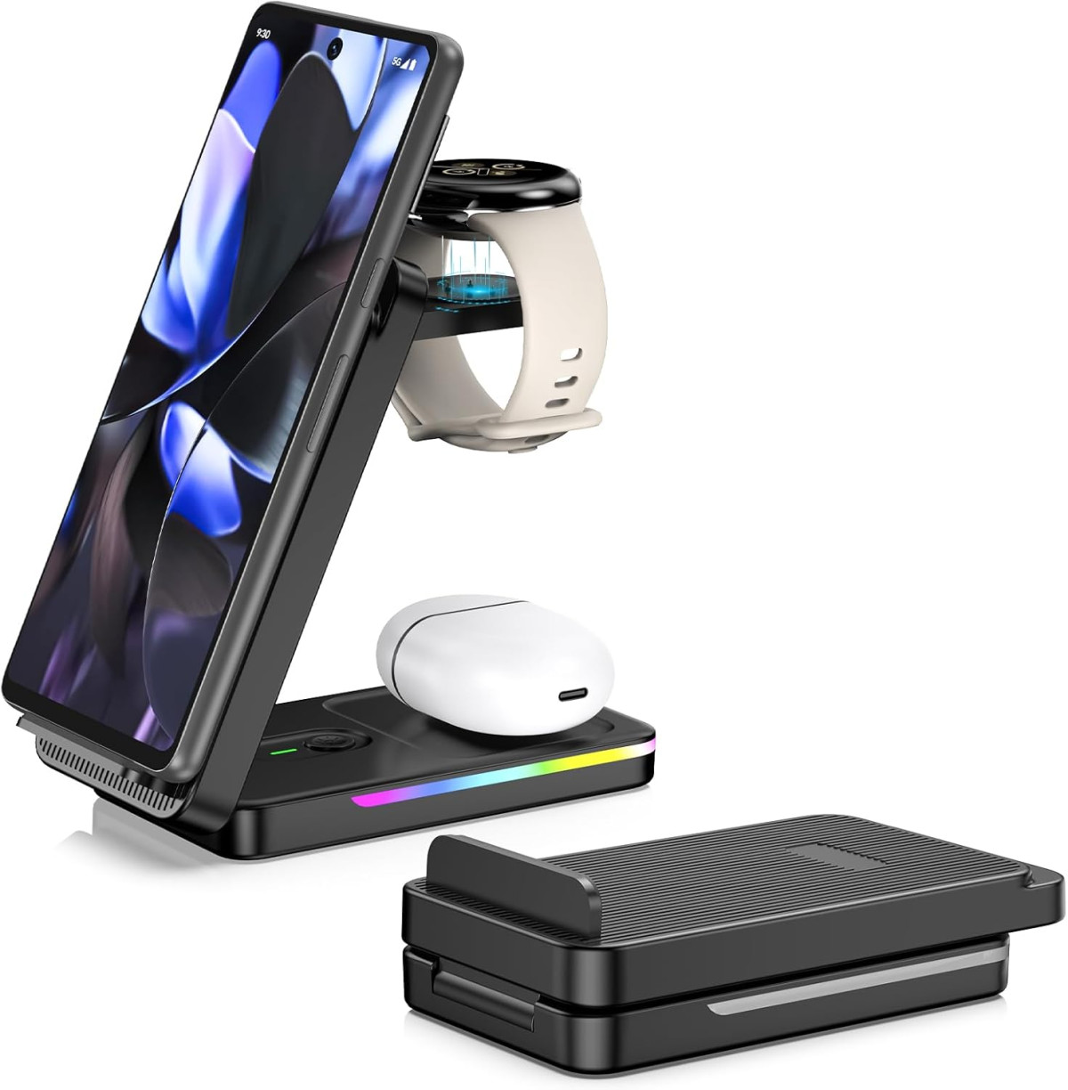 NeotrixQI 3 az 1-ben Indukciós Töltőállomás Google Pixel Wat