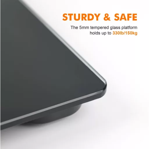 Cântar digital de persoane GRIFEMA GA2001-1 cu senzori de precizie, negru