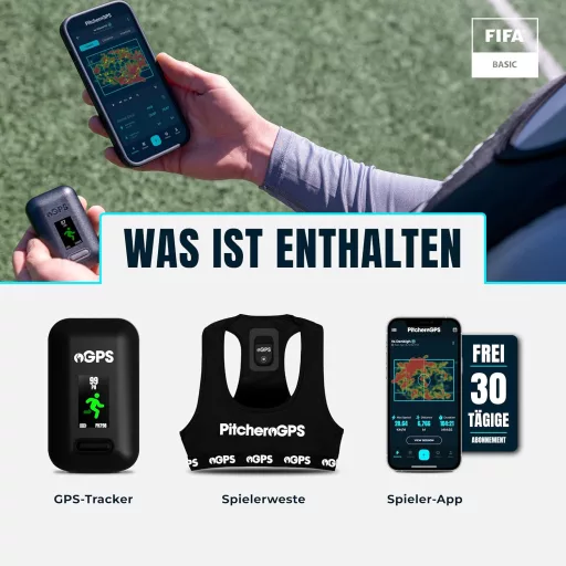 PitcheroGPS Futball Tracker Mellény - 18 Teljesítménymérő, 60 Napos Előfizetés, Ifjúsági L