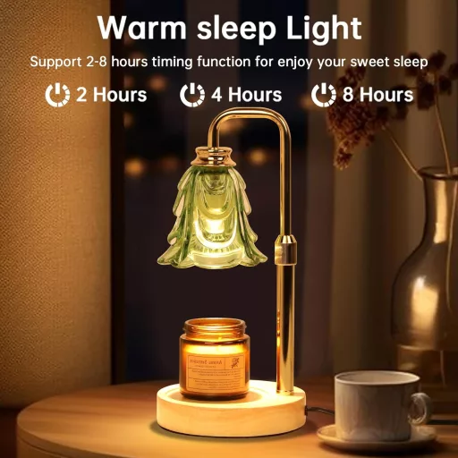 Paryou Gyertyamelegítő Lámpa Időzítővel Állítható Magassággal Dimmer Funkcióval
