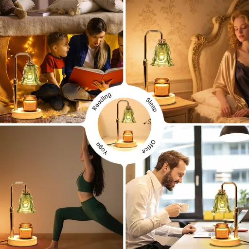 Paryou Lampa na zohrievanie sviečok s časovačom, nastaviteľnou výškou a funkciou stmievania