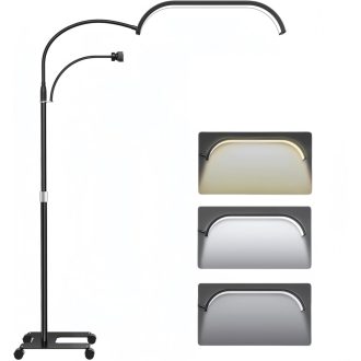   Kozmetická LED lampa Tetipa 45 W s nastaviteľným jasom a držiakom na telefón