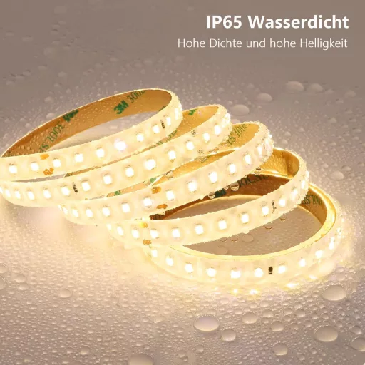 BENLUN 48V Bandă LED 20m - 4000K Alb Natural IP65 Impermeabilă Exterior-Interior Fâșie LED 150W Autoadezivă Decupabilă Cu Alimentator și Conector EU