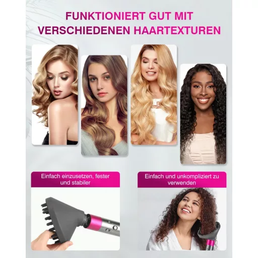 TOSAGE Airwrap Diffúzor Fej Hullámok Göndörítéshez HS01 HS05 HS08 Szürke