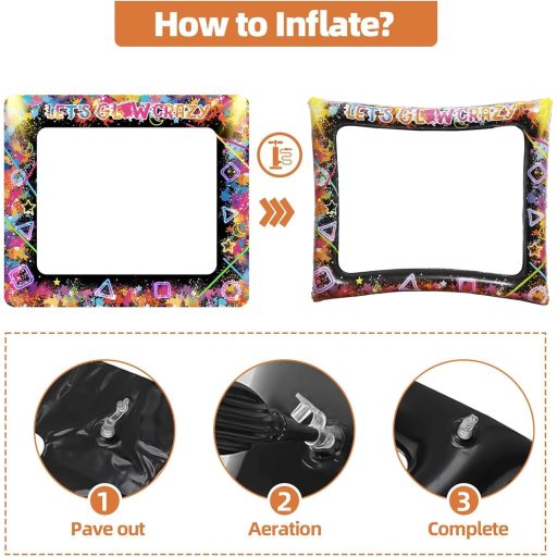 Set de 26 rame foto gonflabile neon POPOYU pentru decorarea petrecerilor