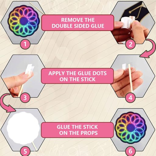 Set de 26 rame foto gonflabile neon POPOYU pentru decorarea petrecerilor