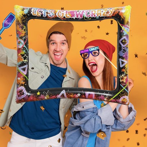 Set de 26 rame foto gonflabile neon POPOYU pentru decorarea petrecerilor