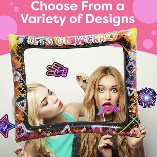 Set de 26 rame foto gonflabile neon POPOYU pentru decorarea petrecerilor