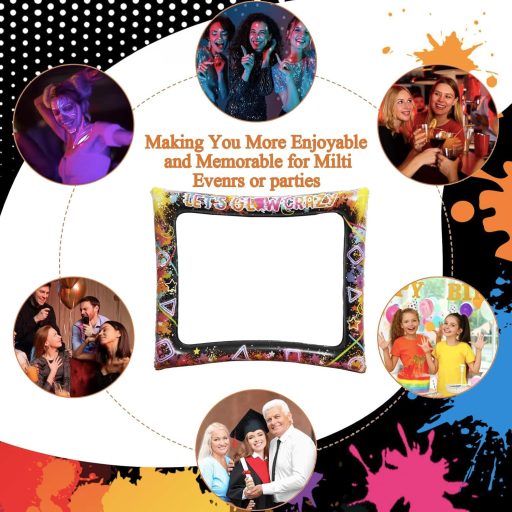 POPOYU 26 darabos neon felfújható képkeret szett party dekorációhoz