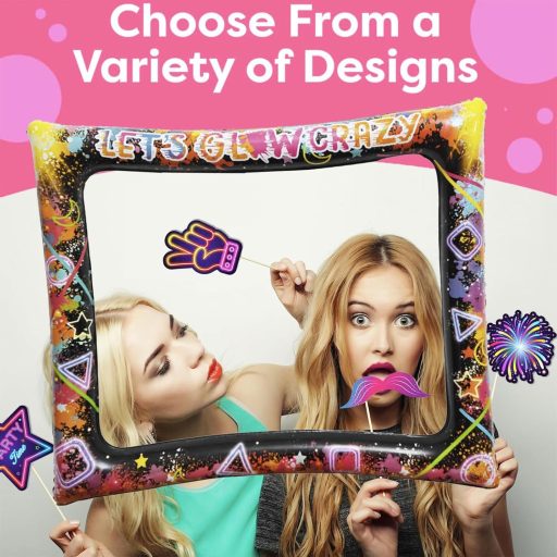 POPOYU 26 darabos neon felfújható képkeret szett party dekorációhoz