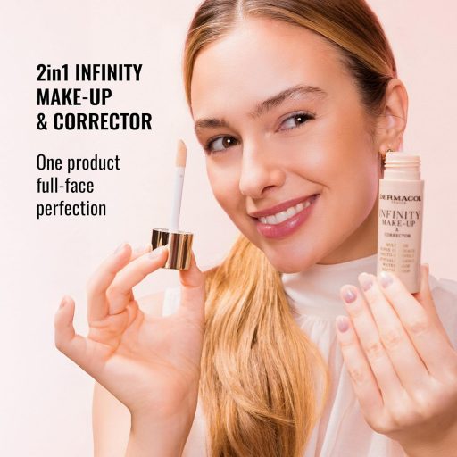 Dermacol Infinity make-up a korektor SPF 15 01 Fair - vodeodolný, dlhotrvácny