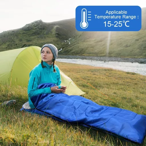 Sac de dormit ușor flintronic 210x75cm pentru camping, drumeții și călătorii, compact