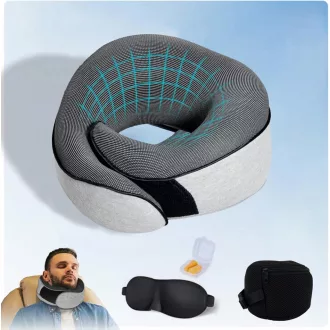   Reiteag Utazási Nyakpárna Memory Foam Repülőhöz Autóhoz Vonatra