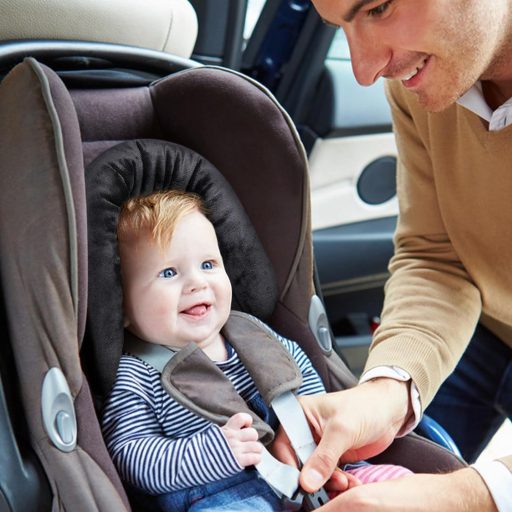 INFANZIA 2v1 univerzálna vložka do kočíka a autosedačky, čierna