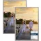 CABBEL Set okvira za slike - 2 komada 50 x 70 cm sivi (beton) MDF drveni okvir s nelomljivim akrilnim staklom