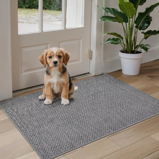 Covor de intrare DEXI, antiderapant, absorbant de murdărie, 61x92cm, lavabil