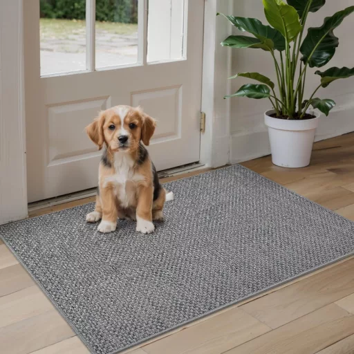 Covor de intrare DEXI, antiderapant, absorbant de murdărie, 61x92cm, lavabil