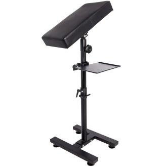   Gekufa Naslon za ruku za tetoviranje, podesiva visina 66-89 cm, debela pjena, PVC koža