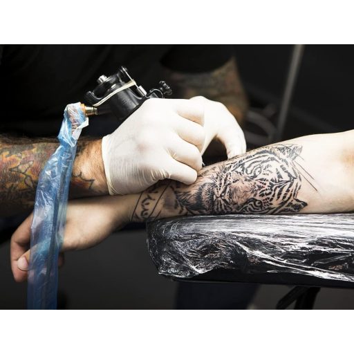 Gekufa Tetoválás Kartámasz Állítható Magasság 66-89cm Vastag Hab PVC Bőr