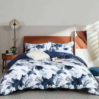   Lenjerie de pat MILDLY din bumbac satinat 220x240 cm, 100% bumbac cu fibre lungi, hipoalergenică, Oeko-Tex