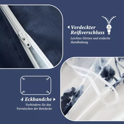 Lenjerie de pat MILDLY din bumbac satinat 220x240 cm, 100% bumbac cu fibre lungi, hipoalergenică, Oeko-Tex