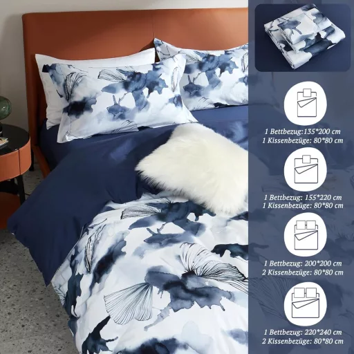 Lenjerie de pat MILDLY din bumbac satinat 220x240 cm, 100% bumbac cu fibre lungi, hipoalergenică, Oeko-Tex