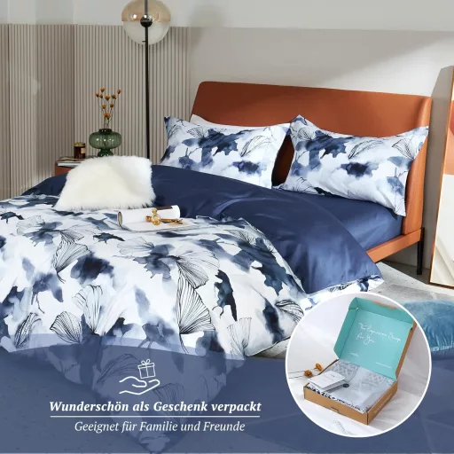 Lenjerie de pat MILDLY din bumbac satinat 220x240 cm, 100% bumbac cu fibre lungi, hipoalergenică, Oeko-Tex