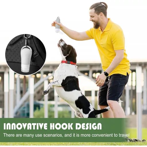 AKONE Kutyacsemege Utazótáska 3db Szilikon Flakón Klipsszel 90ml