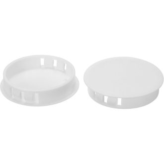  PATIKIL 50 mm Műanyag Lyukzáró Dugó, 6 db, Fehér, Bútor és Konyha Lyukzáráshoz