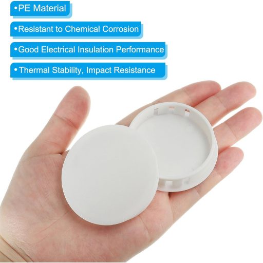 PATIKIL 50 mm Műanyag Lyukzáró Dugó, 6 db, Fehér, Bútor és Konyha Lyukzáráshoz