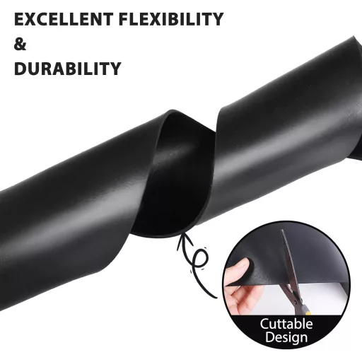 DOUJIAO Neoprén Gumiszalag 200x1,5mm - Tömítés, Padlóvédelem, Csúszásmentes Gumilap