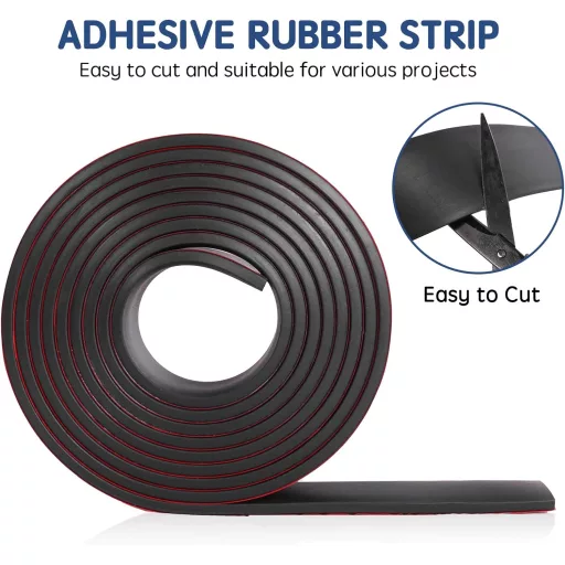 Bandă de cauciuc neopren DOUJIAO 200x1,5mm - Garnitură, Protecție pardoseală, Foaie de cauciuc antiderapantă