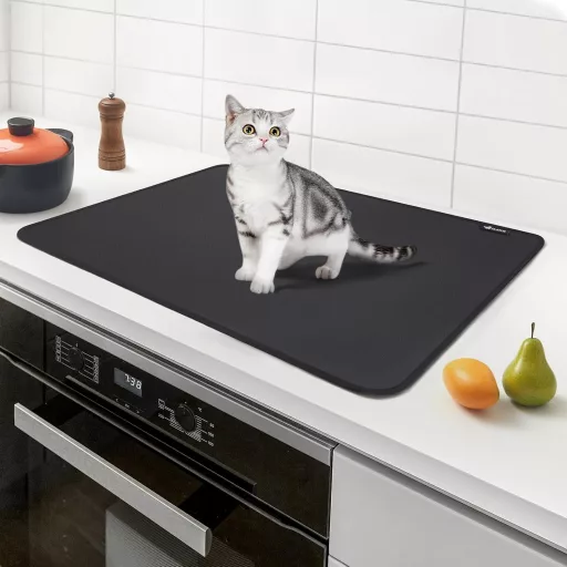 Aragaz Electric FLASLD Capac de Sticlă 53x70cm Rezistent la Căldură Impermeabil Protector