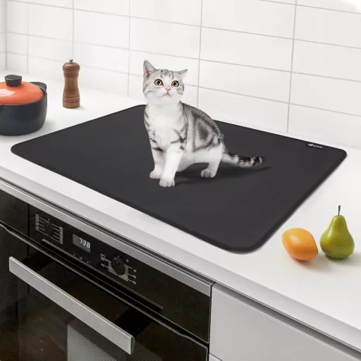 Aragaz Electric FLASLD Capac de Sticlă 53x70cm Rezistent la Căldură Impermeabil Protector