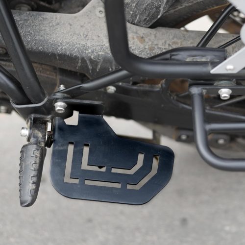 GRAND PITSTOP Suport pentru picioare spate negru, pentru pasager, Royal Enfield Himalayan 450 - Durabil, rezistent la intemperii, pentru călătorii confortabile