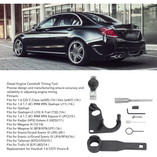 9-dielna sada náradia na nastavenie motora Bewinner, prípravok na nastavenie vačkového hriadeľa 1.6 1.7 DCi