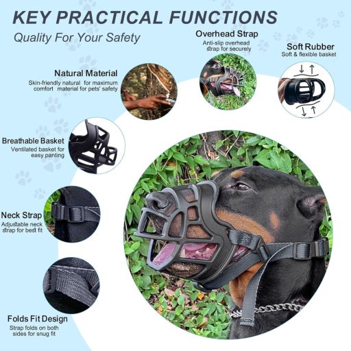 Sunshine smile Silikonska brnjica za pse srednje i velike pasmine, protiv lajanja