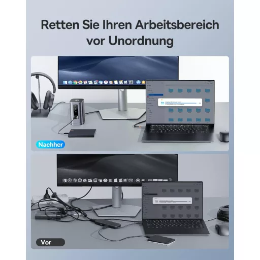 Baseus Spacemate 11 az 1-ben dokkoló állomás 3 monitor támogatás 4K