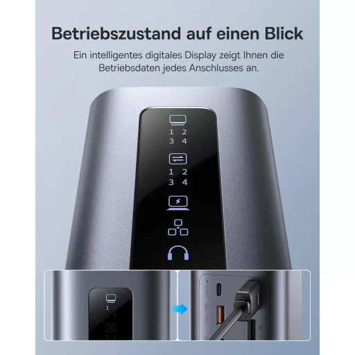 Baseus Spacemate 11 az 1-ben dokkoló állomás 3 monitor támogatás 4K
