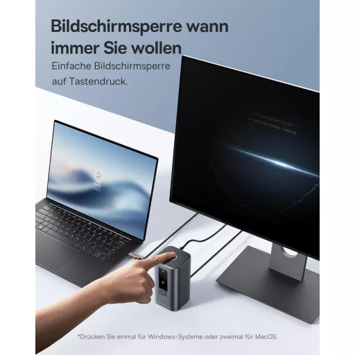 Baseus Spacemate 11 az 1-ben dokkoló állomás 3 monitor támogatás 4K