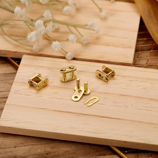 NQEUEPN 4 ks spojovacie články oceľová zliatina pre motocykle ATV Quad 50-125cc T8F hlavné články reťaze