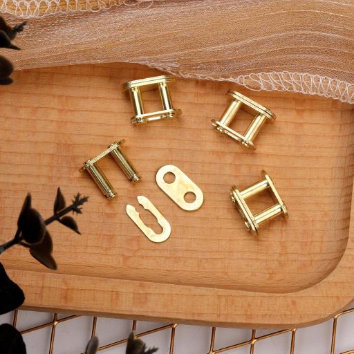 NQEUEPN 4 ks spojovacie články oceľová zliatina pre motocykle ATV Quad 50-125cc T8F hlavné články reťaze